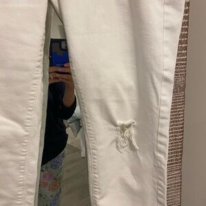 Loft White crop jeans